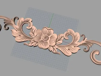 CNC 3D relief models STL format file used for artcam aspire E384 3D model