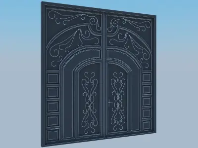 Metal gate 3D model