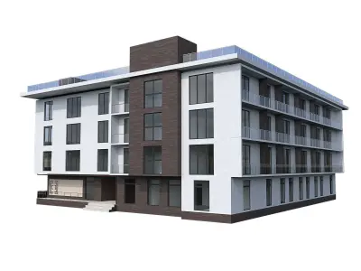 Residential building 3D model 16