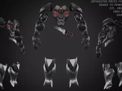 Overwatch 2 Reaper Armor for Cosplay 3D print model