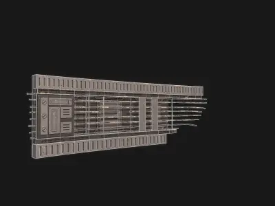 Space Debris Low-poly 3D model