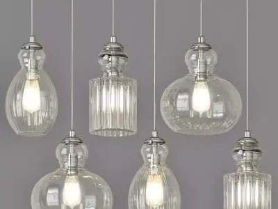 Kichler Riviera 35 12W Brushed Nickel Multi Light Pendant 3D model