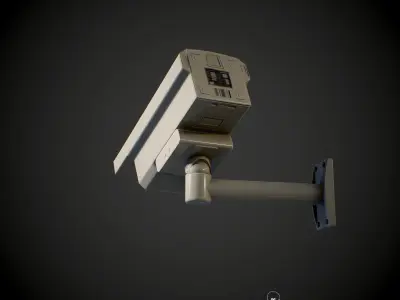 Security Camera PBR Low-poly 3D model