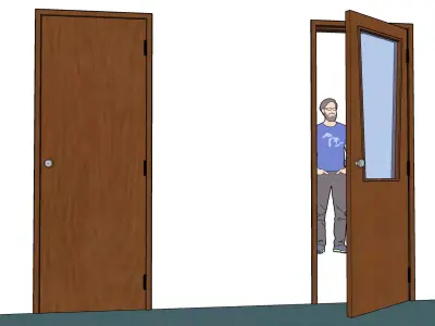 Door made in SketchUp 3D model