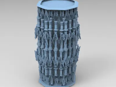 Celtic Gods Tower 1 3D model
