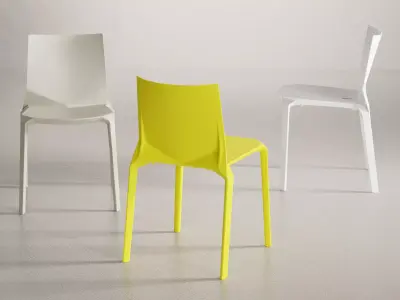 Plana plastic chair 3D model