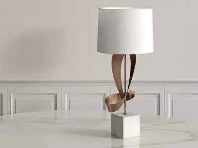 Dean Sculptural Table Lamp 3D model
