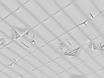 Abandoned Ceiling Panel - Game Ready Low-poly 3D model