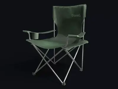 Camping Chair  Low-poly 3D model