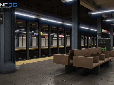 Times Square-42st Subway Station 3D model