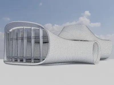 Sci fi interior 3D model