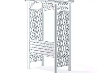 Garden Pergola 3D Model 3D model