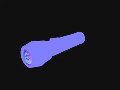 Lantern flashlight Low-poly 3D model