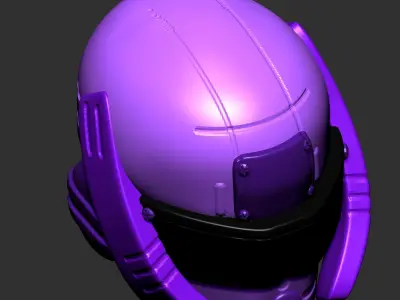 helmet high poly sculpt 3d printable 3D model 3D model