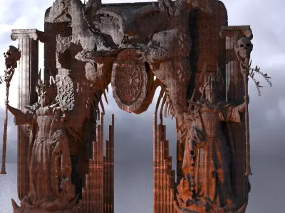 Dantes Underworld Dimension gateway 1 3D model