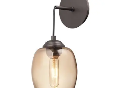 Hagert 1 - Light Dimmable Armed Sconce - 2 colour 3D model