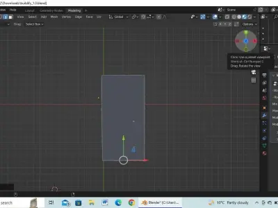 2 buildings Low-poly 3D model