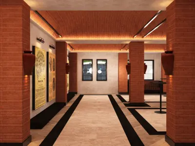 CORONA RENDER - FOYER AND AUDITORIUM 3D model