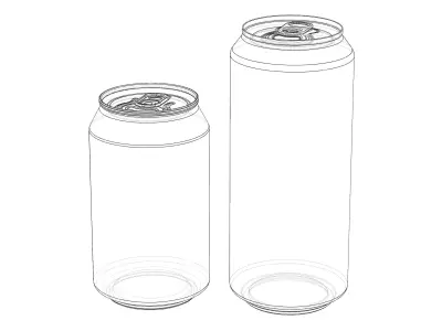 Standard Aluminum Can 3D model