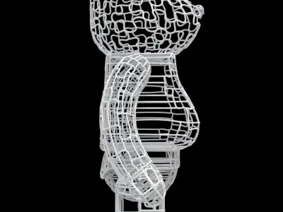 Wires BearBrick 3D model