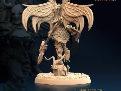 Sylvan Warrior Heralds of Primordial Wrath B - Nude and Normal 3D print model