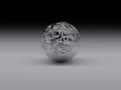 a silver and gold ball Texture