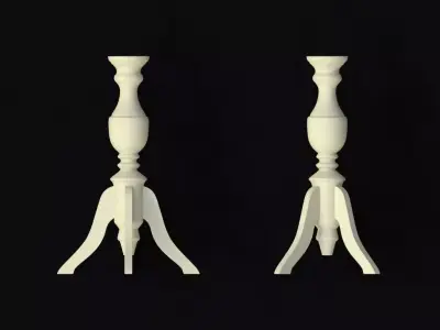 leg High quality 3d models for processing on a cnc machine  Free 3D model buy
