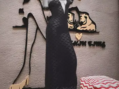 Moonshine Gown Outfit for Genesis 9 3D model