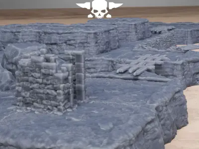 Trench Terrain 3D print model