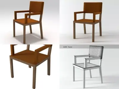 Triz armchair 3D model