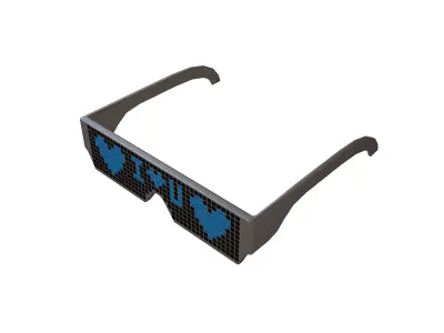 Future Technology Glasses v2 008 Low-poly 3D model