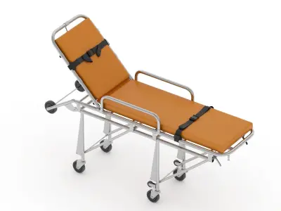 Ambulance Emergency Medical Stretcher 3D model
