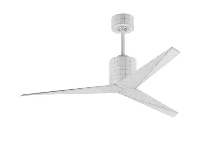 Poligonal Style Ceiling Fan 3D model