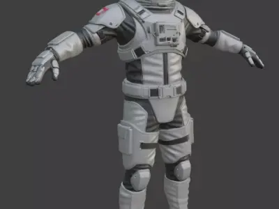 Astronaut Spacesuit 3D Model 3D model