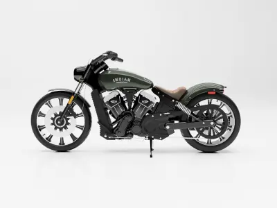 Indian Scout 3D Model Motorcycle 3D model