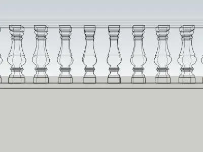Baluster 3D Model Download 3D model Sketchup 3D model 3D model