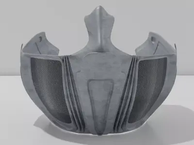 Scifi Mask Low-poly 3D model