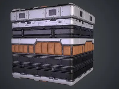 Scifi Trim Sheet Panels Texture Packs PBR Texture