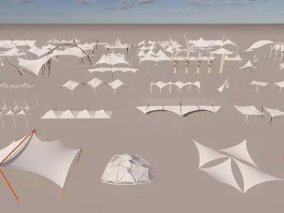 Tensile Structures Collection -A12 3D model