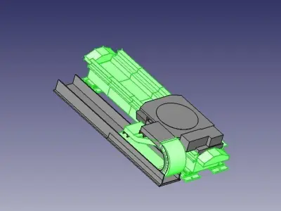 base for walking Kuka Robots 7th DOF of robot KR30 Krc2 Low-poly 3D model