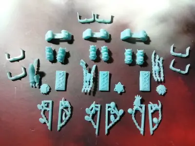 Space viking wolf bike upgrades 3D print model