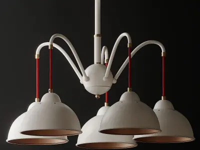 Seven Fires Pendant Light 3D model