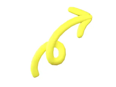 Doodle Buildable Arrow v1 007 Low-poly 3D model