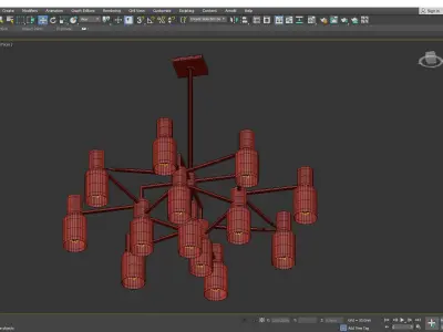 CENTERPORT CHANDELIER Low-poly 3D model