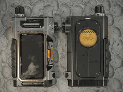 Sci-fi Controller V39 PBR Low-poly 3D model