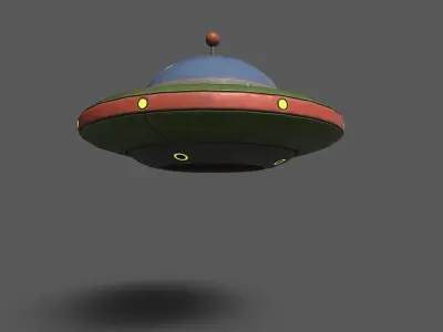 Ufos Ships Low-poly 3D model