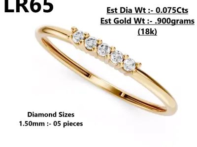 Lightweight Diamond Ring 3D print model