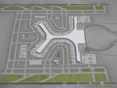 Kunming - Changshui International Airport - KMG Low-poly 3D model