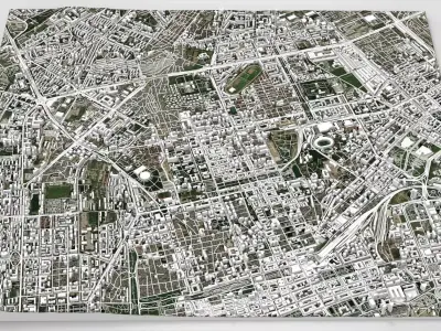 Cityscape Baku Azerbaijan  3D model