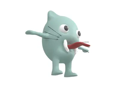 Aliens Monster v1 004 Low-poly 3D model